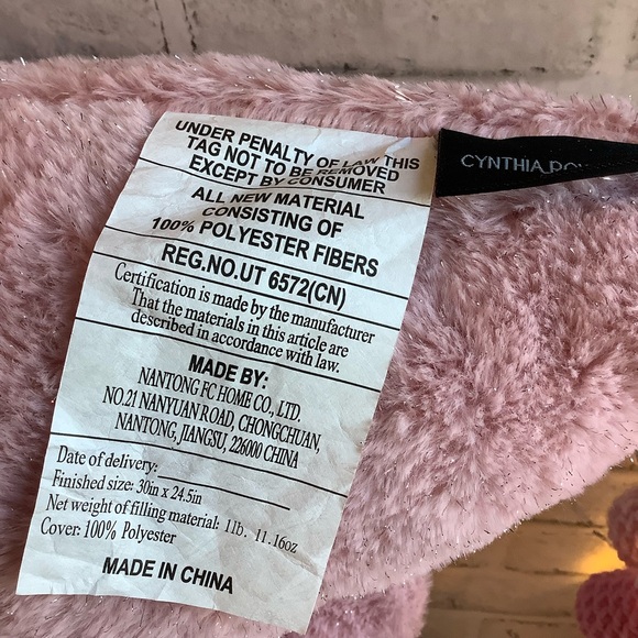 CYNTHIA ROWLEY Oversized Shaped Tree Decorative Pillow-30”H x 24.5”L - Picture 5 of 6